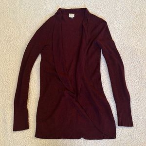Burgundy sweater/jacket